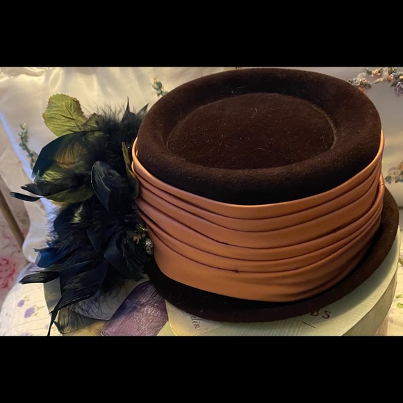 Vintage victorian hat handmade - Picture 3 of 8